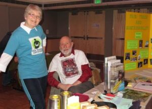 Paul & Arlene Renshaw at the first Sustainability Expo, MSU, April 2014